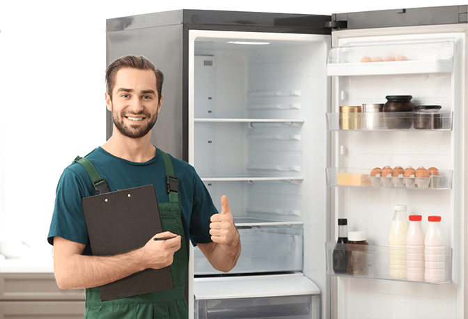 Samsung refrigerator repair by certified technician in Dubai home - expert Samsung fridge service